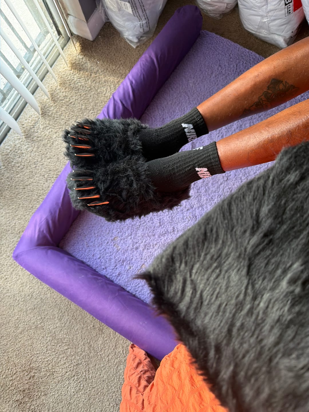 Customer photo review of Bravest Studios Bear Claw Mule Black