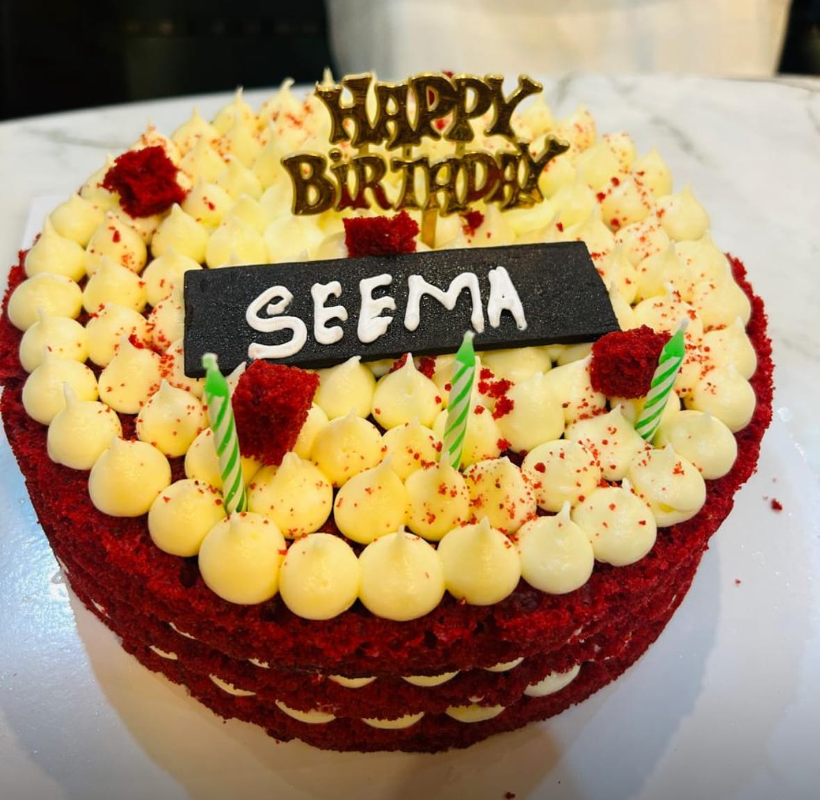 Customer photo review of Red Velvet