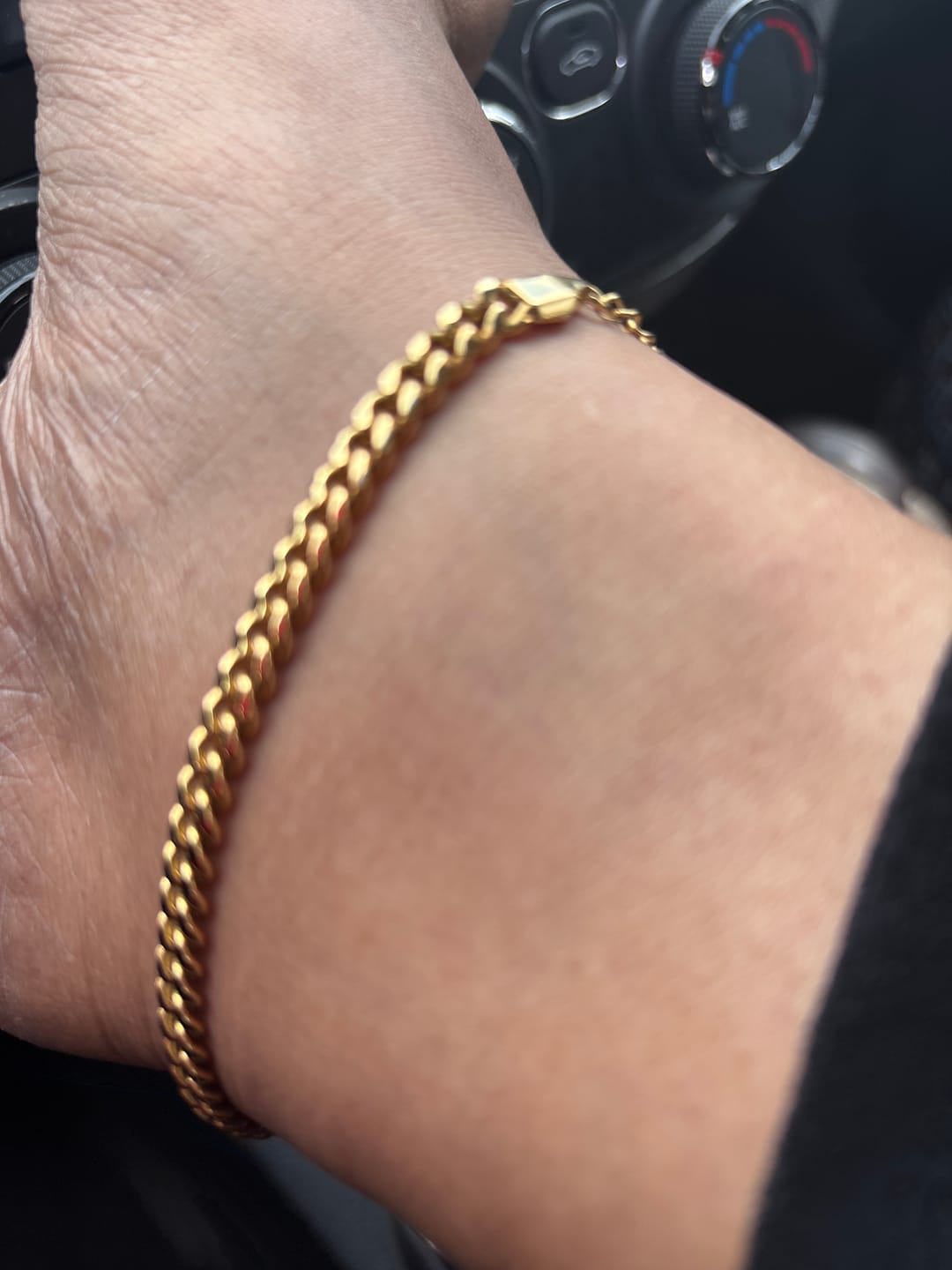 Customer photo review of Cuban Link Anklet
