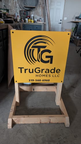 Customer photo review of ColorCore HDPE Plastic - Premium Multi-Layer Engravable Sheets