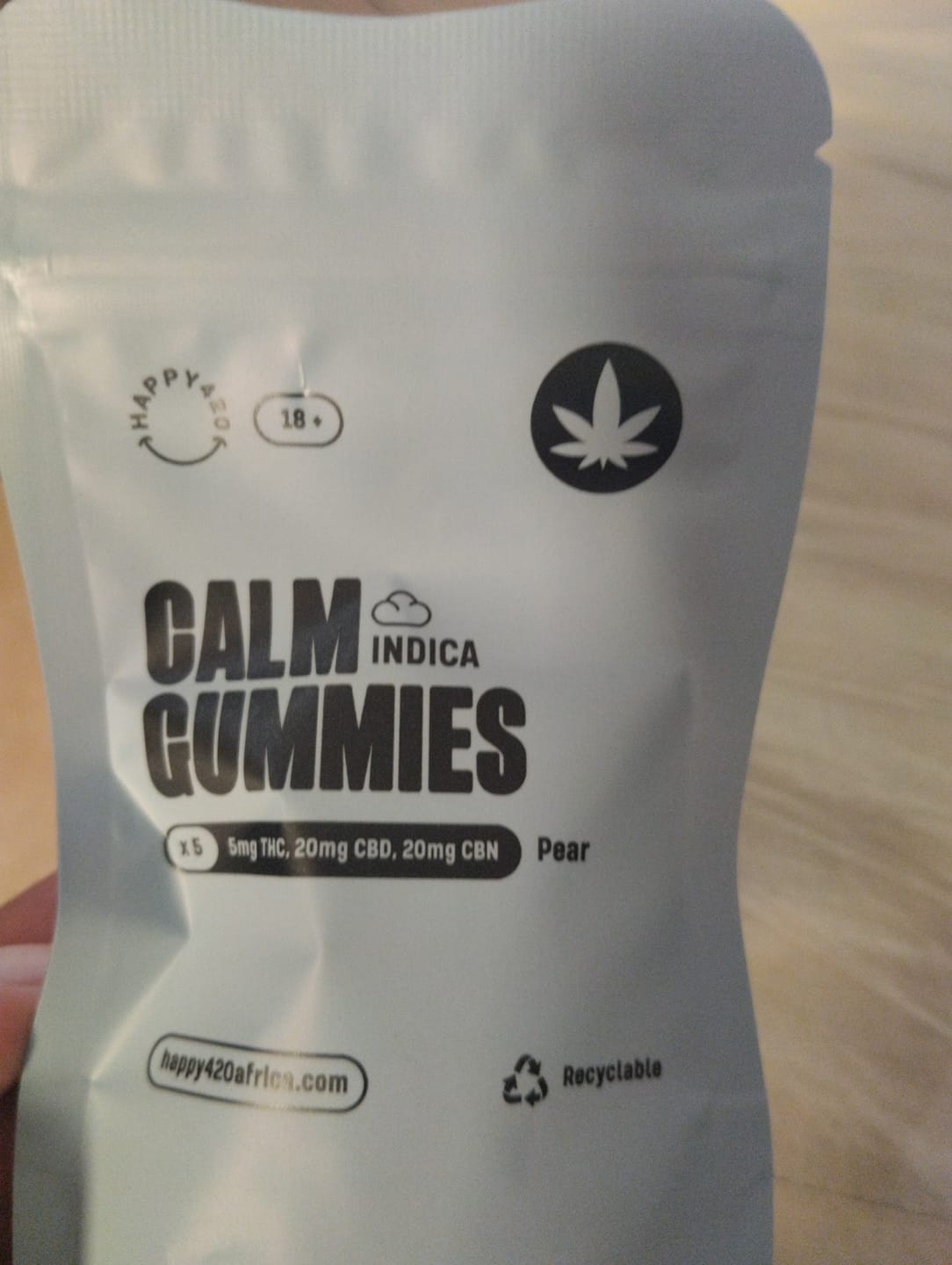 Customer photo review of THC Calm Gummies - Pear