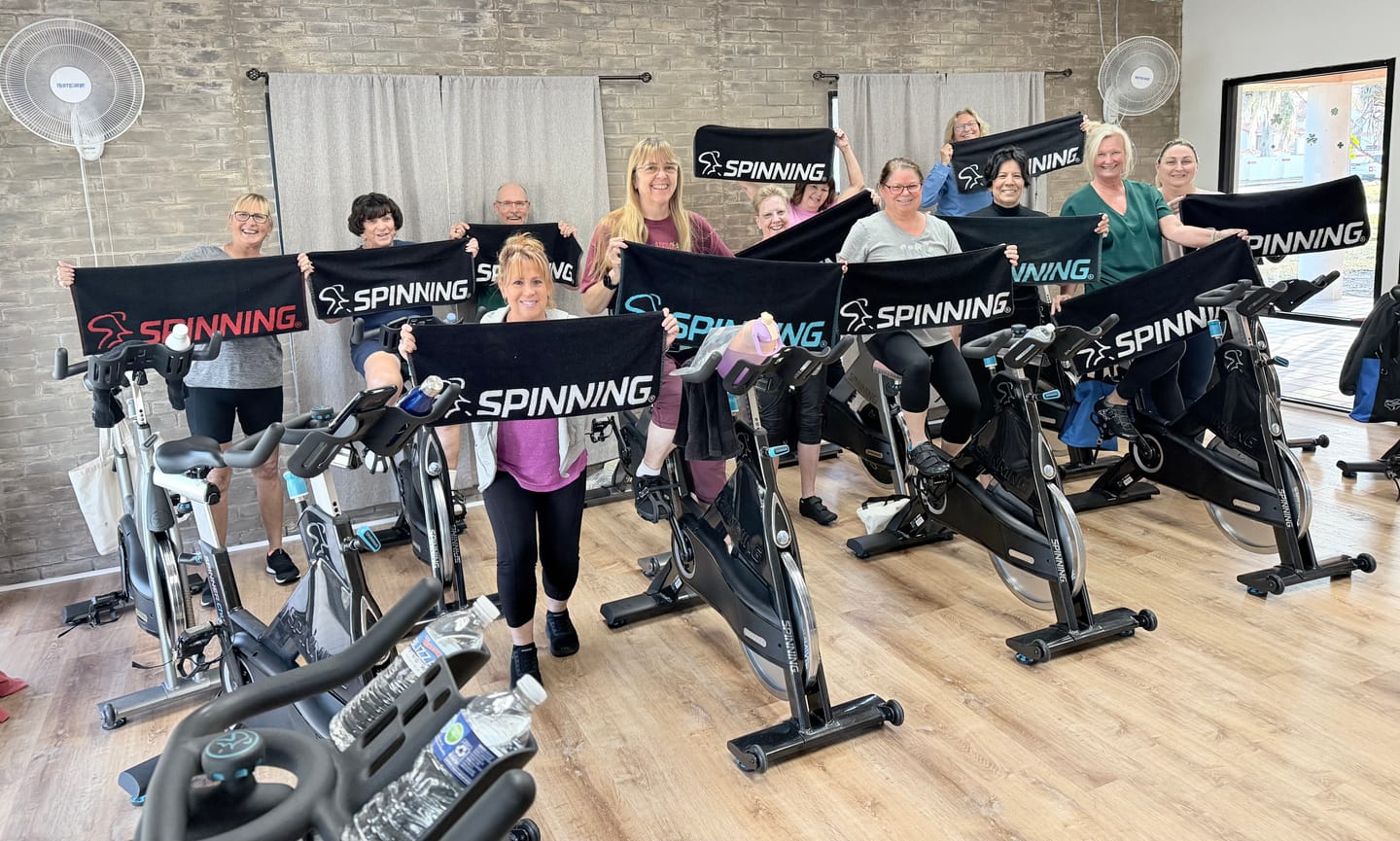 Customer photo review of Spinning® Black and Blue Towel