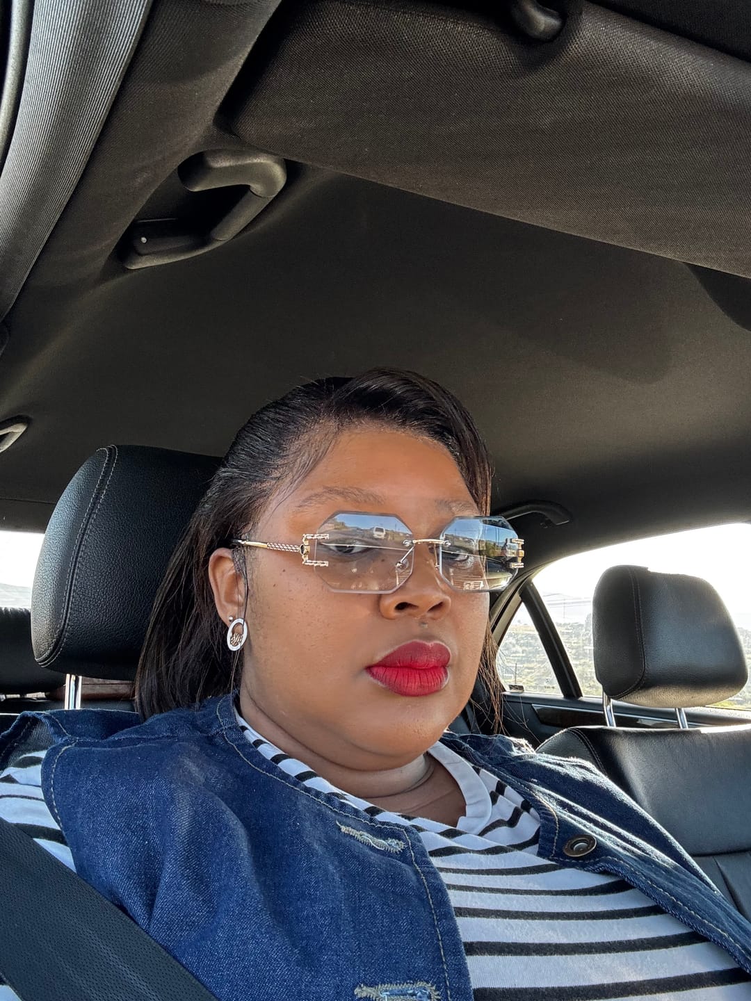 Customer photo review of Silver Diva Studs