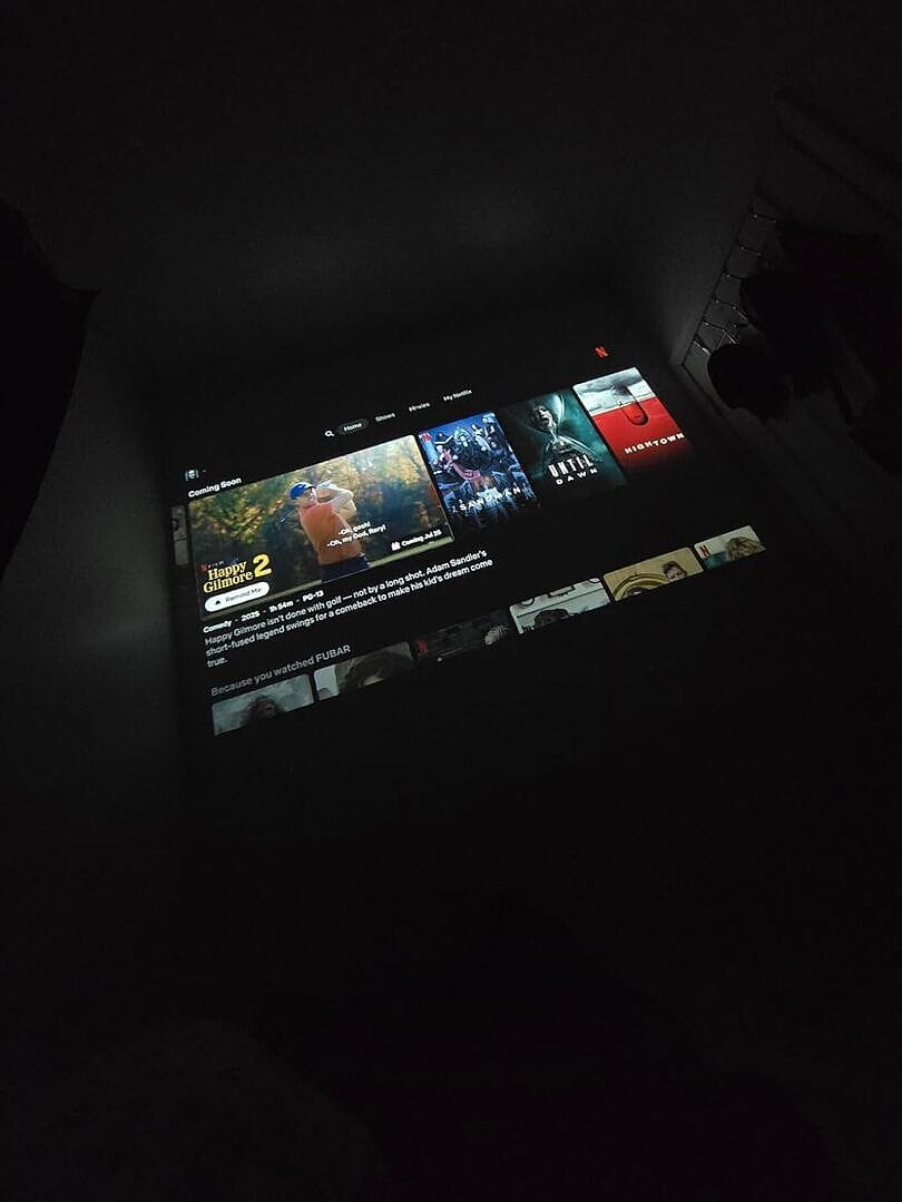 Customer photo review of Zoomly® Pro Max Smart Projector