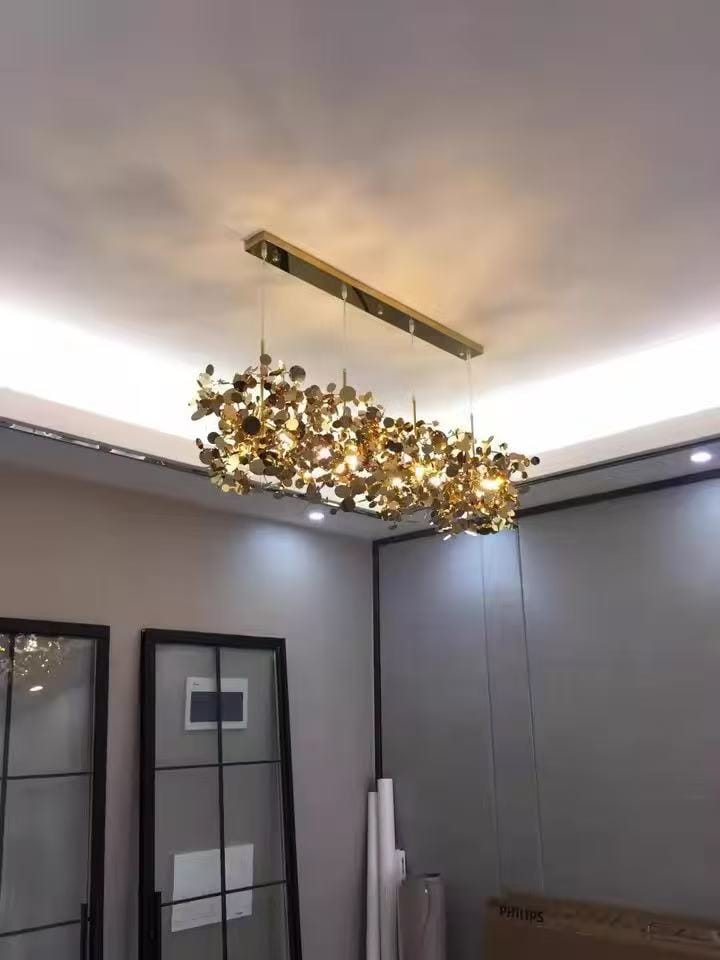 Customer photo review of WOMO Argent/Gold Cloud Multi Pendant Chandelier-WM2042