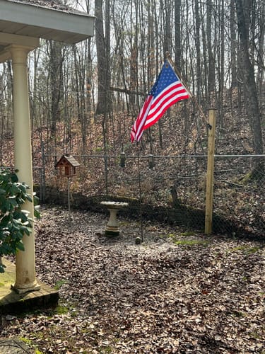 Customer photo review of 3' x 5' American Flag Set
