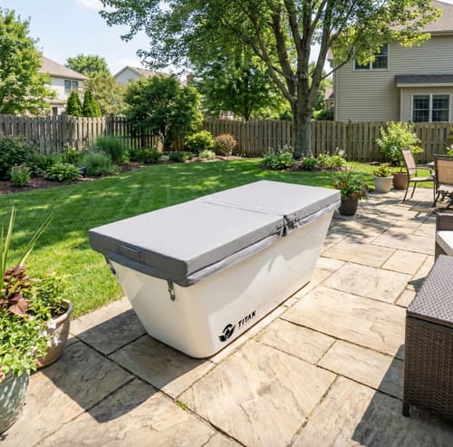 Customer photo review of Apex Acrylic Cold Plunge Tub + Chiller Bundle