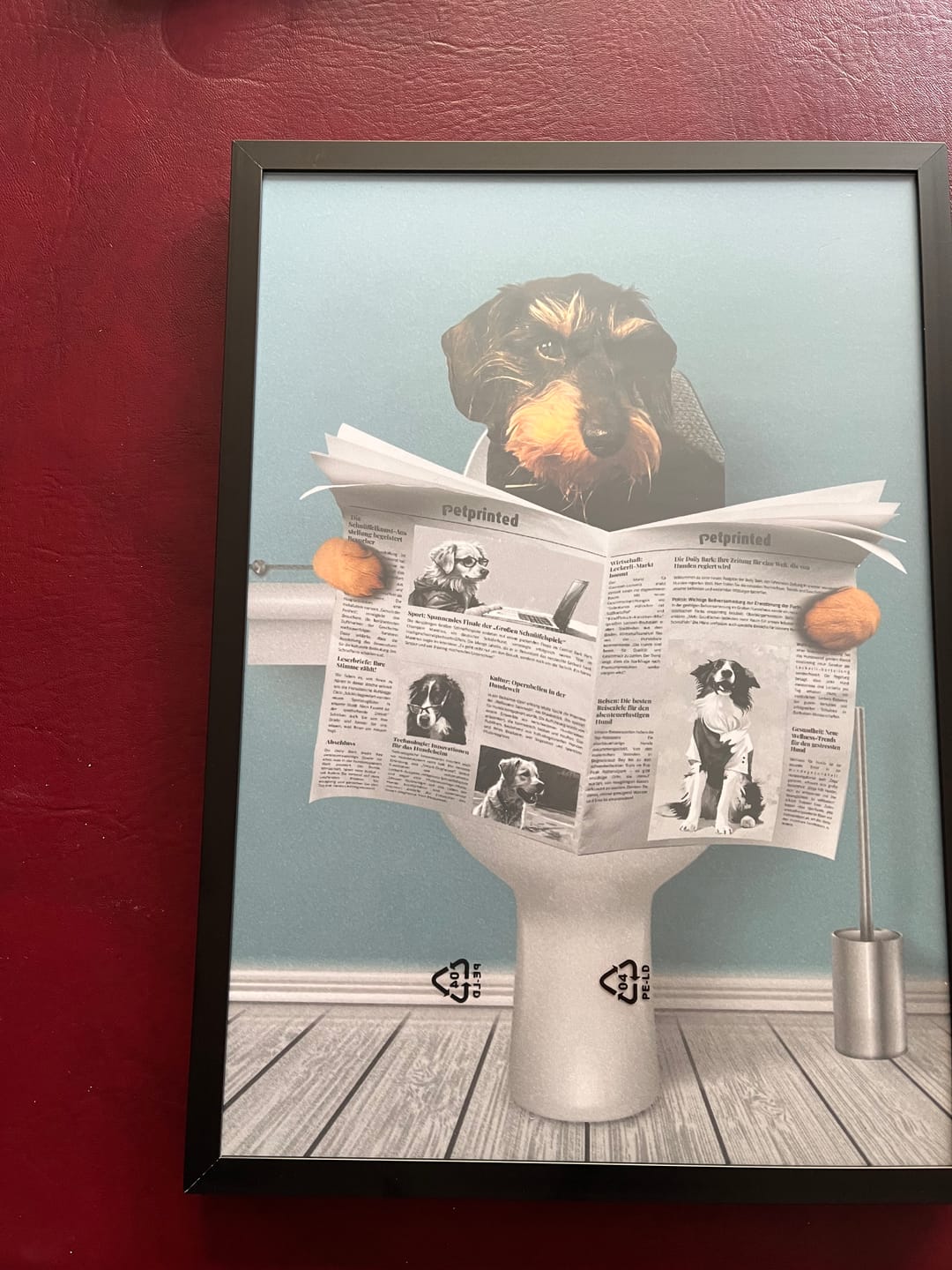Customer photo review of Wichtige Sitzung - Individuelles Poster
