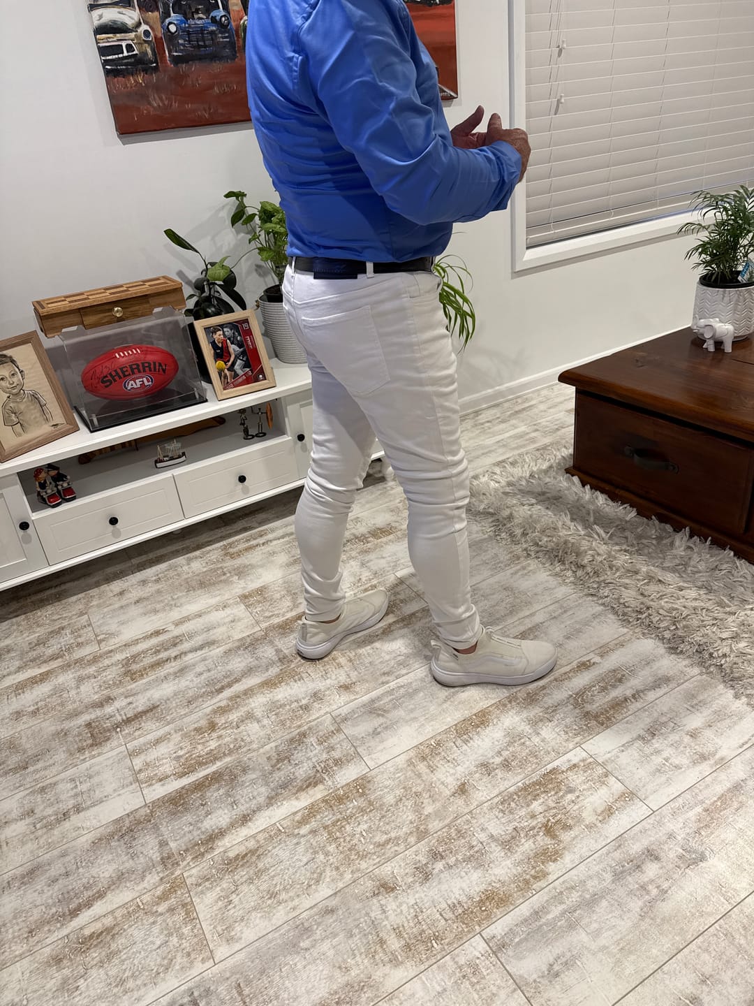 Customer photo review of Ultra Stretch Jeans - Skinny Fit - White