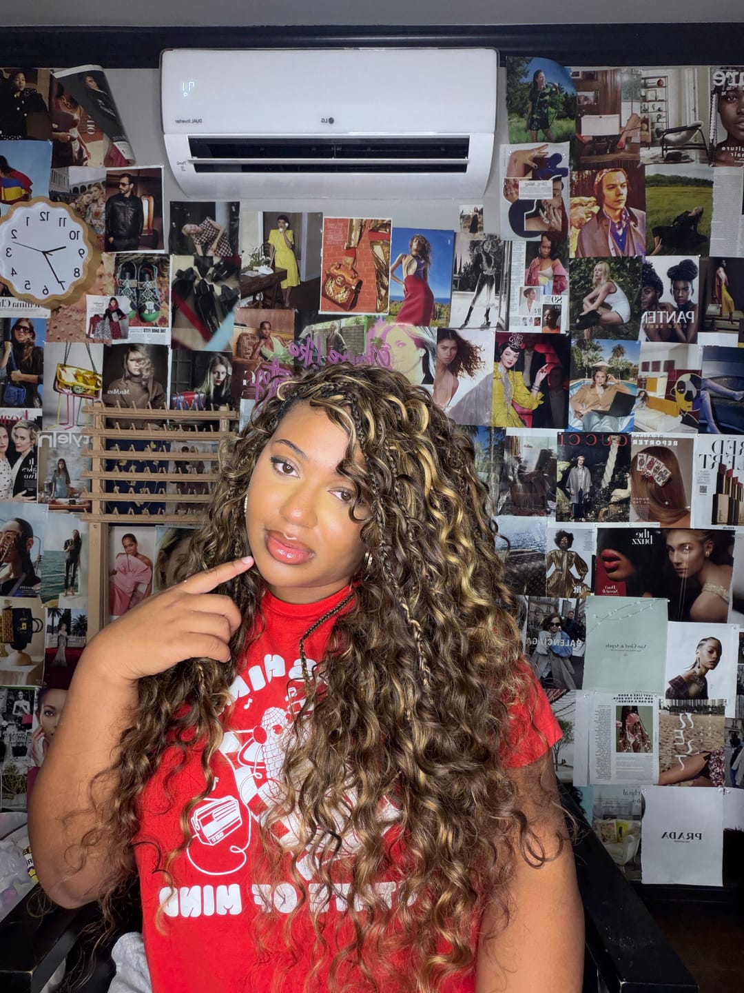 Customer photo review of #4/#27/#30 Mix Color Blend Loose Deep Wave Bulk Human Braiding Hair