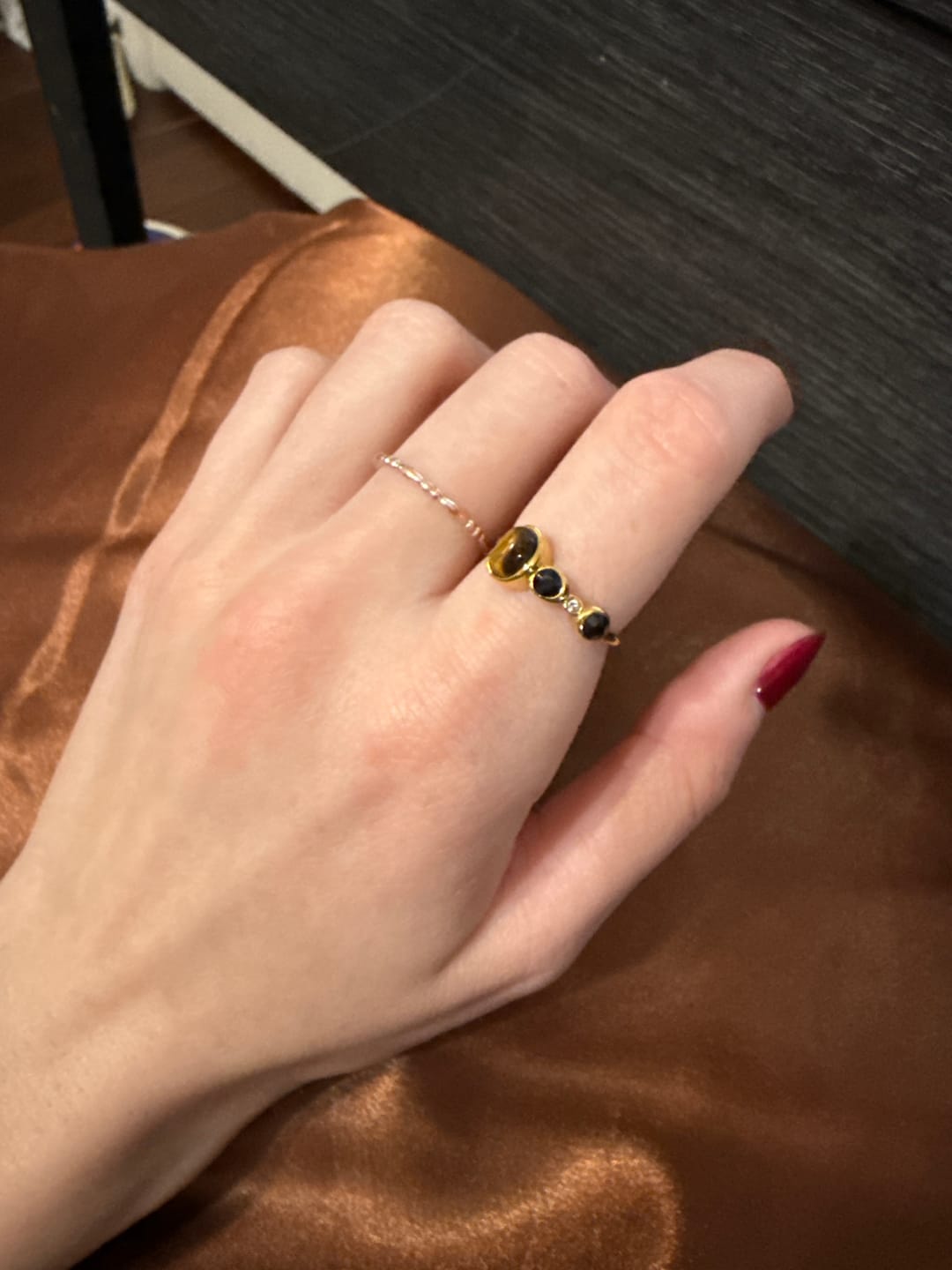 Customer photo review of Aurora Vintage Crystal Ring