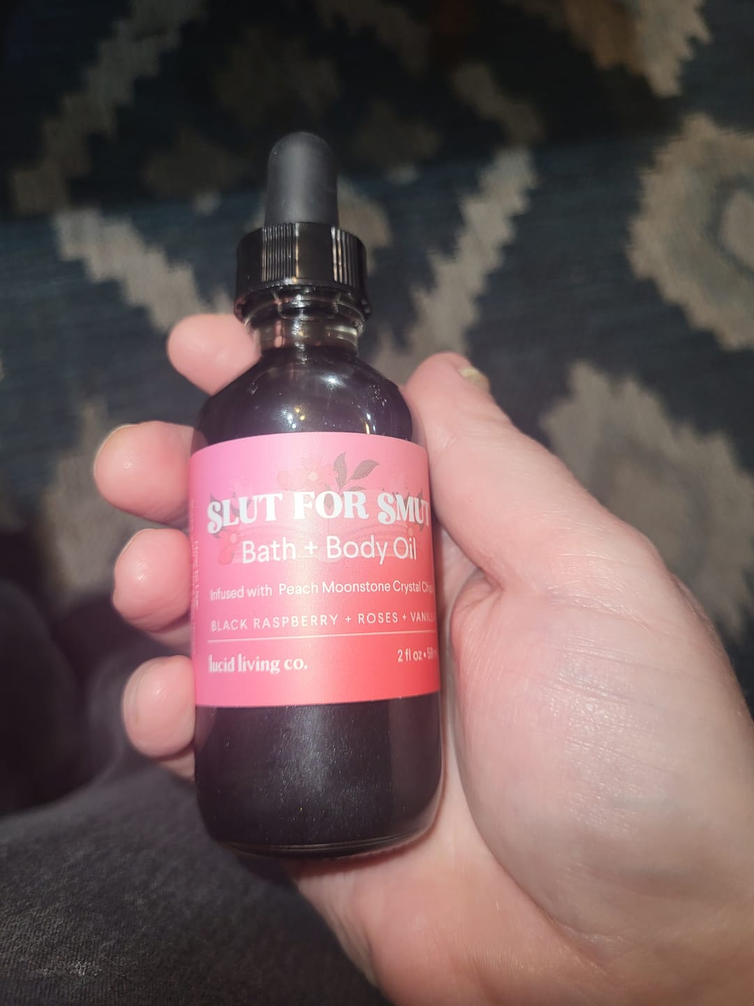 Customer photo review of Slut for Smut Bath & Body Oil