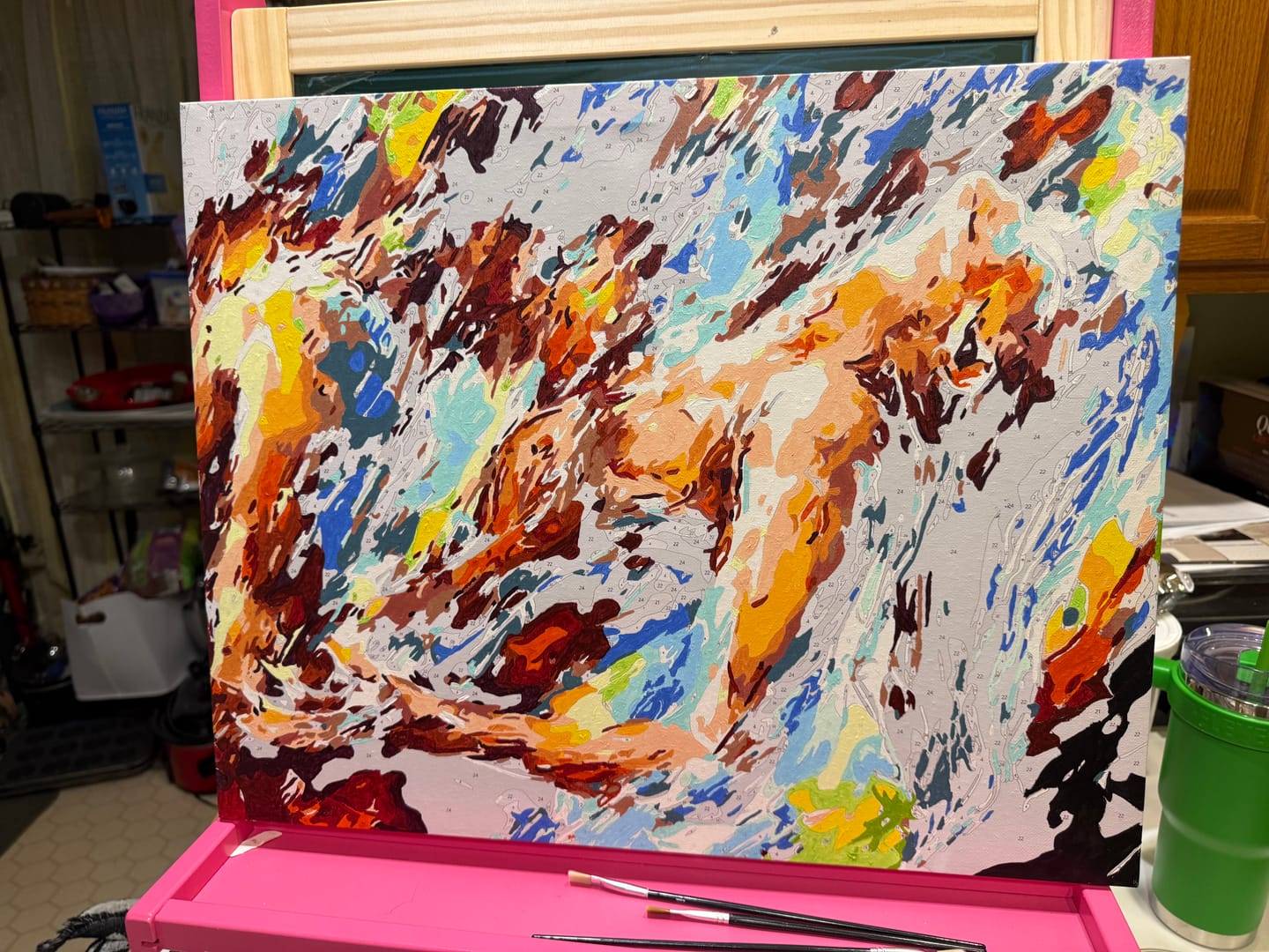Customer photo review of Two Lovers | Paint by Numbers