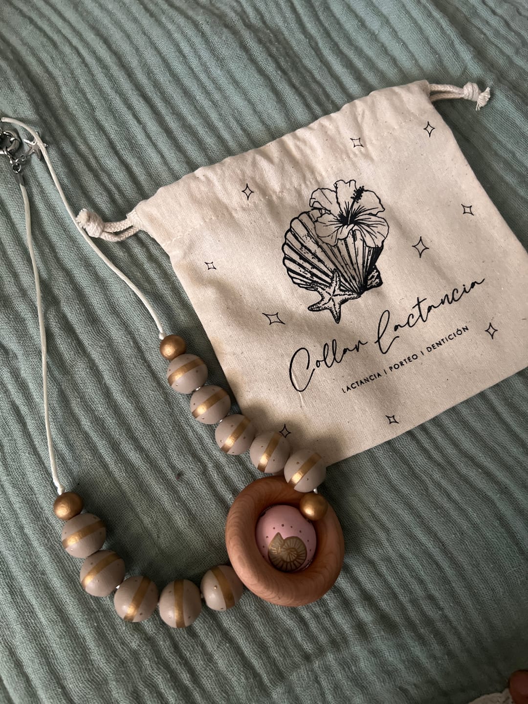 Customer photo review of Collar Lactancia ✦ Caracola Aura Bronze| PRONTO NEW IN