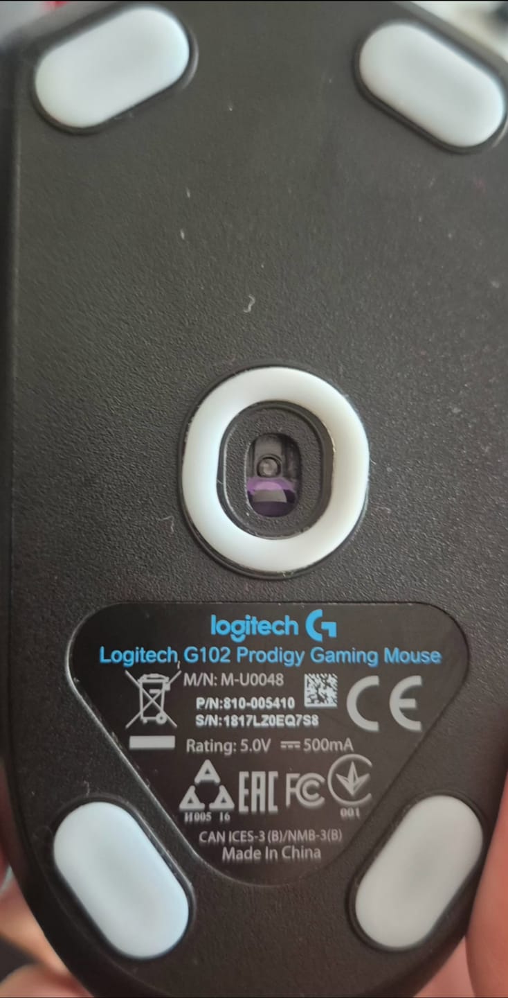 Customer photo review of Logitech g203/g102 için Hoverpad V3 Mouse Skate