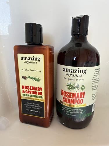 Customer photo review of Rosemary & Castor Oil Hair Conditioner