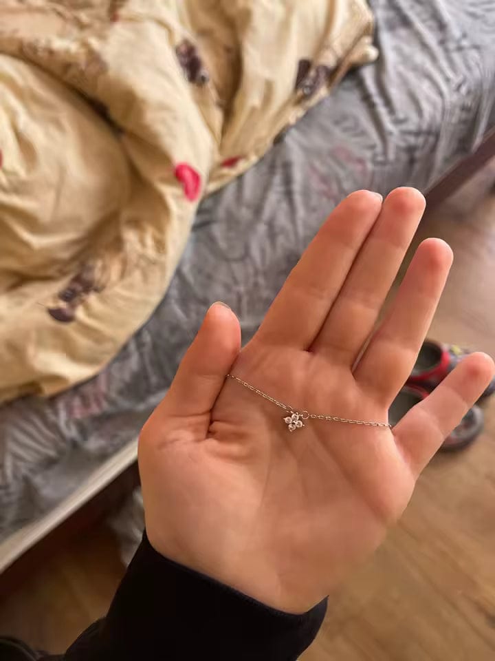 Customer photo review of Scarlett Spark Necklace