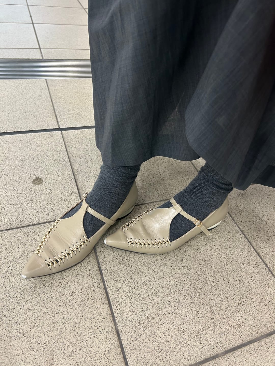 Customer photo review of Audrey || Pointed-Toe T-bar Mary Jane
