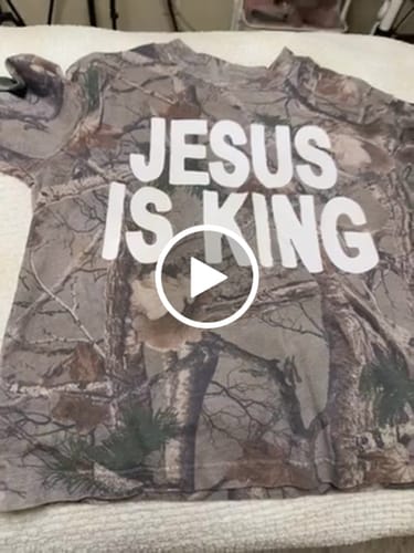 Customer video review of Pre-Order Jesus Is King Premium Tee