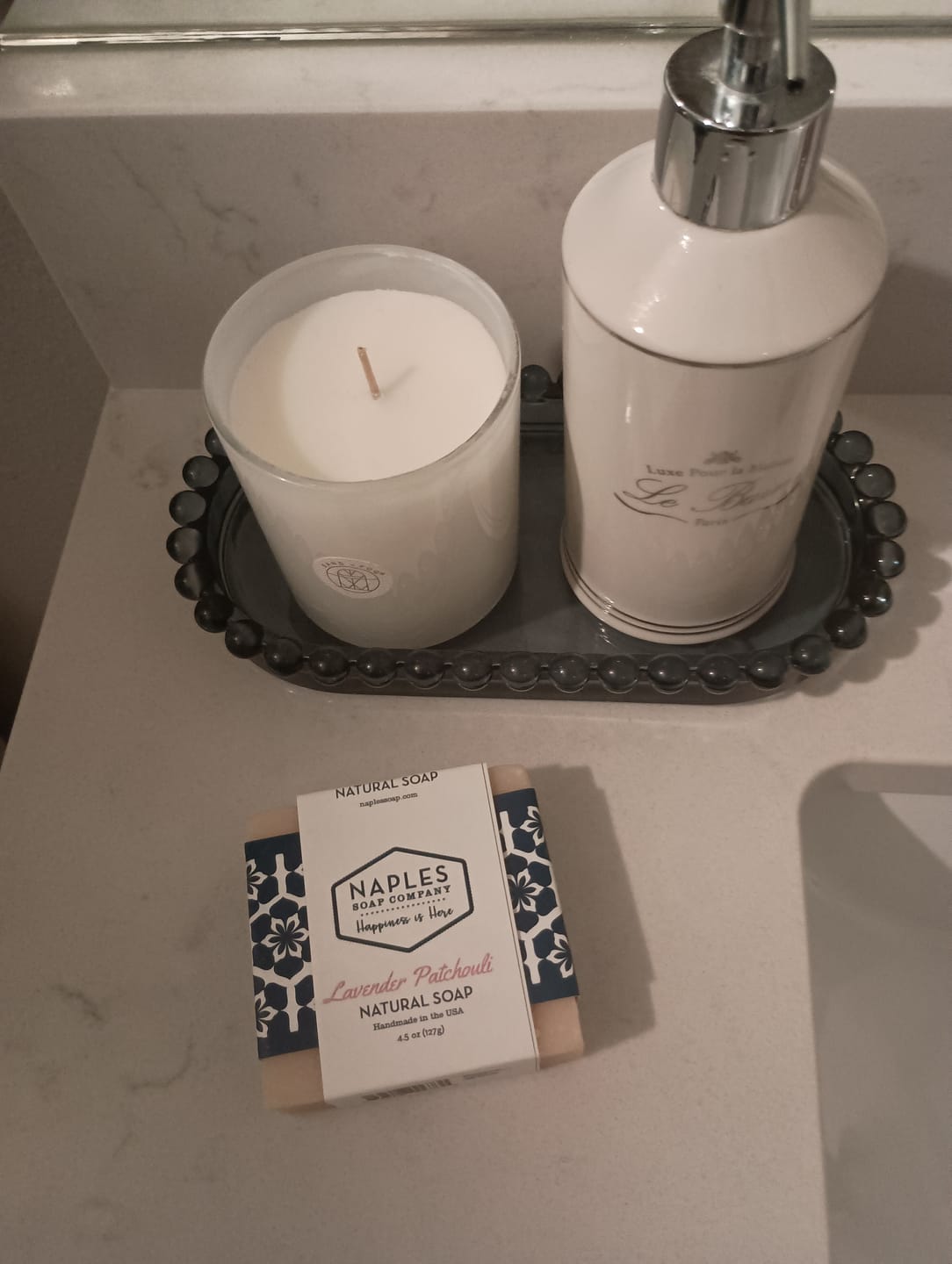 Customer photo review of Lavender Patchouli Natural Soap