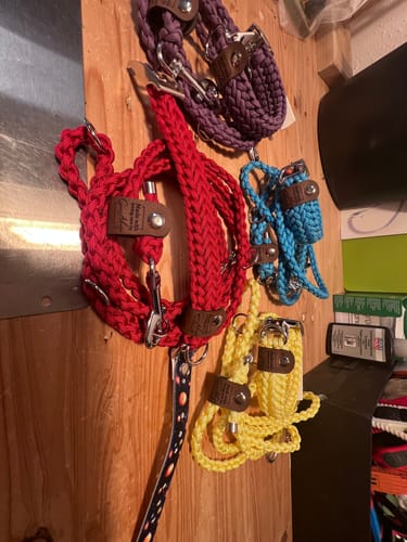 Customer photo review of Kunstleder-Labels mit Chicago Screws - Personalisierte Labels