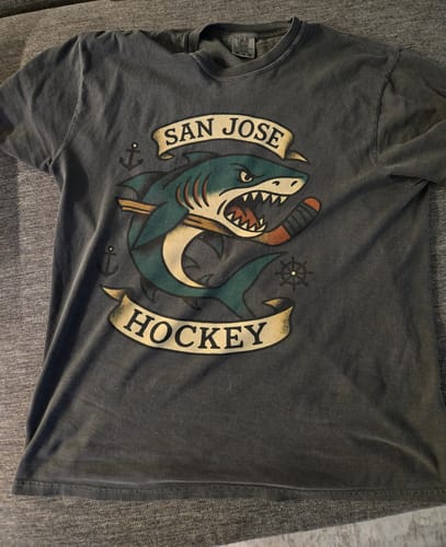 Customer photo review of San Jose Hockey Club T-Shirt