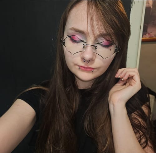 Customer photo review of Batty Eyeglasses