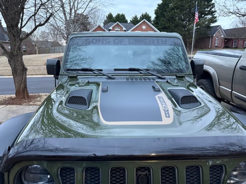 Customer photo review of Rubicon Hood Graphic - Eco Diesel