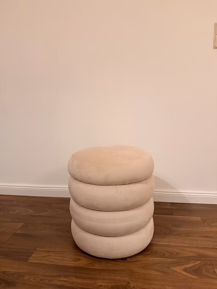 Customer photo review of Beko Silindir Sandık Puf Krem