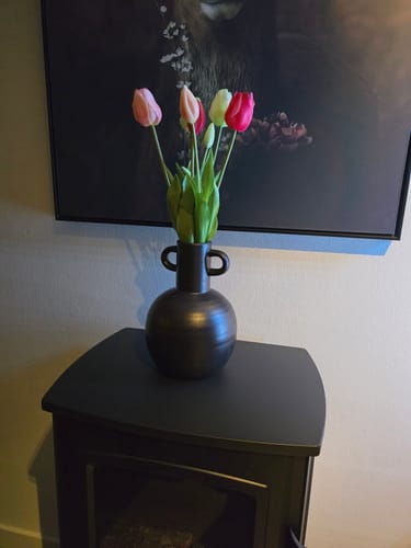 Customer photo review of Kunsttulpen 7st. Roze/ Creme 47cm