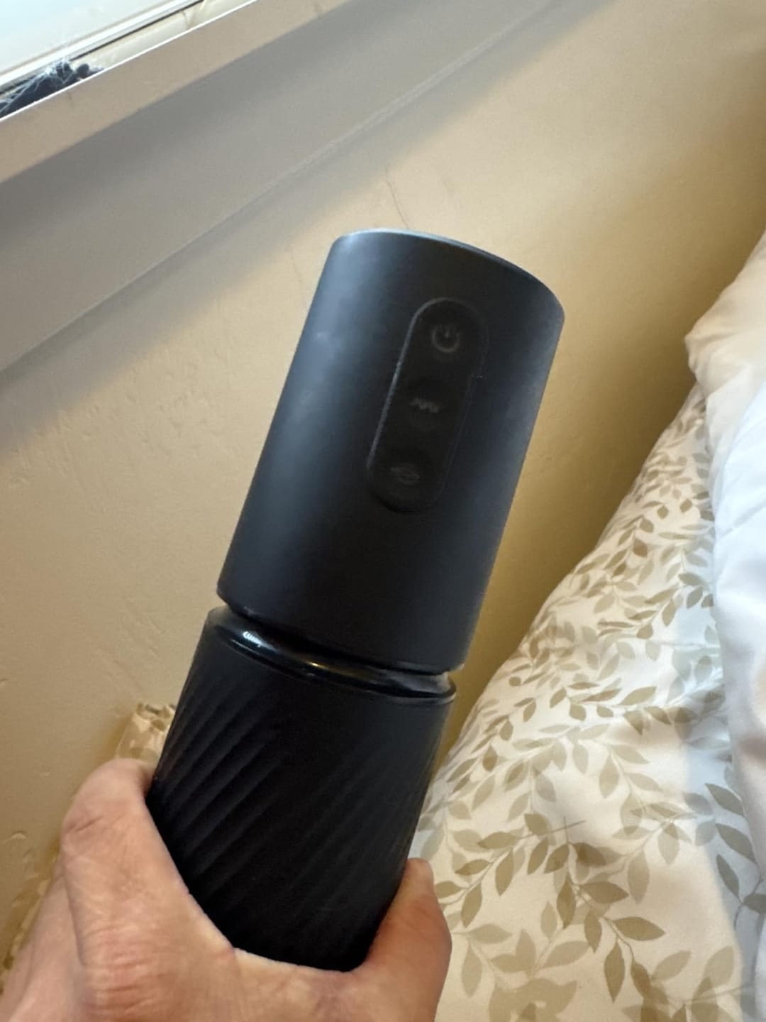 Customer photo review of App Control Male Masturbator with 3 Sleeves - Mystor (Vibrating & Suction)