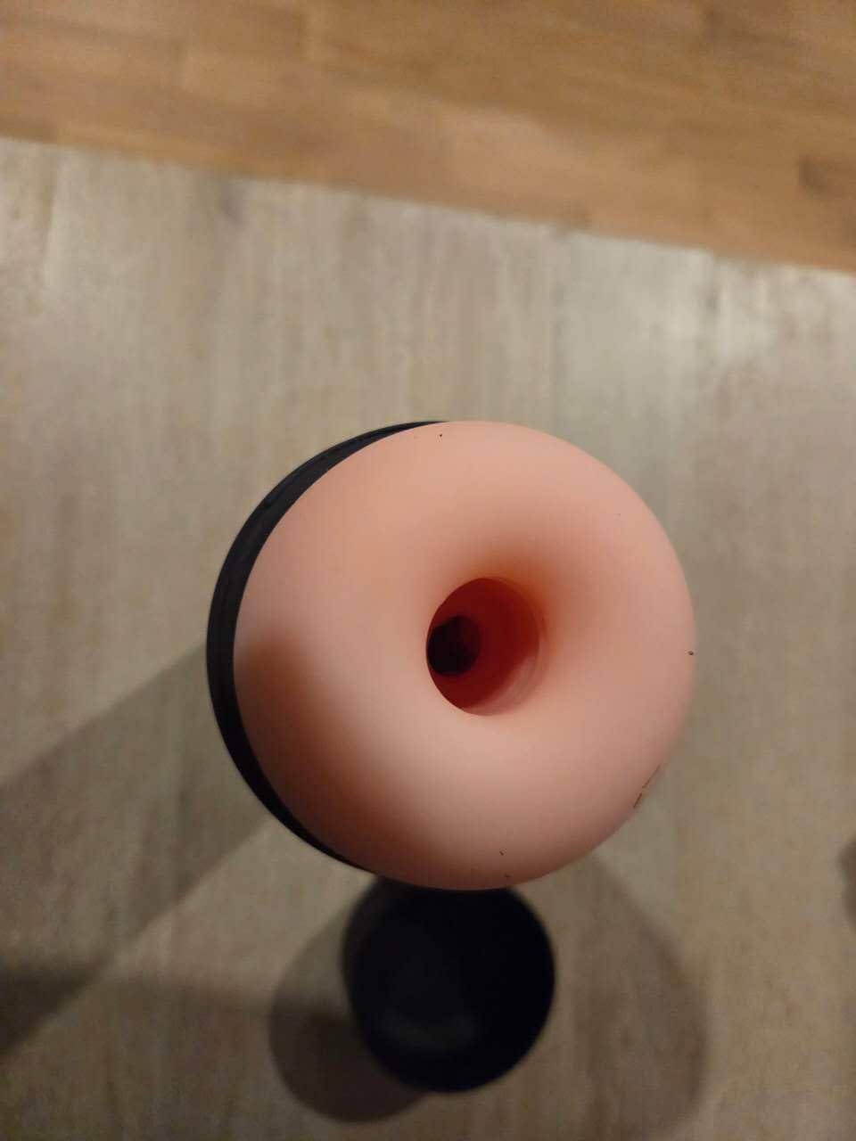 Customer photo review of App Control Male Masturbator with 3 Sleeves - Mystor (Vibrating & Suction)