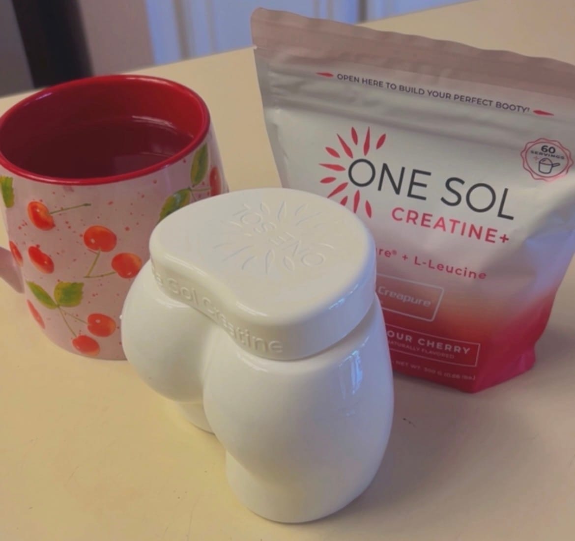 Customer photo review of One Sol Creatine+ Leucine