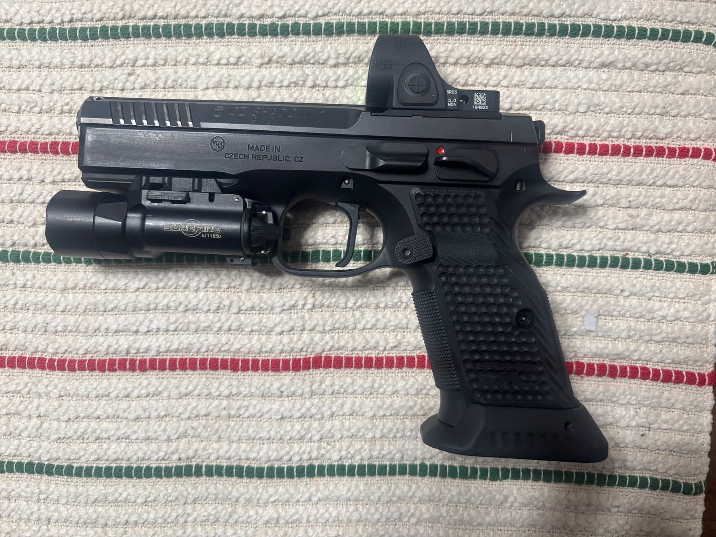 Customer photo review of CZ Shadow 2 Grips and Aluminium Mag-Well Combos