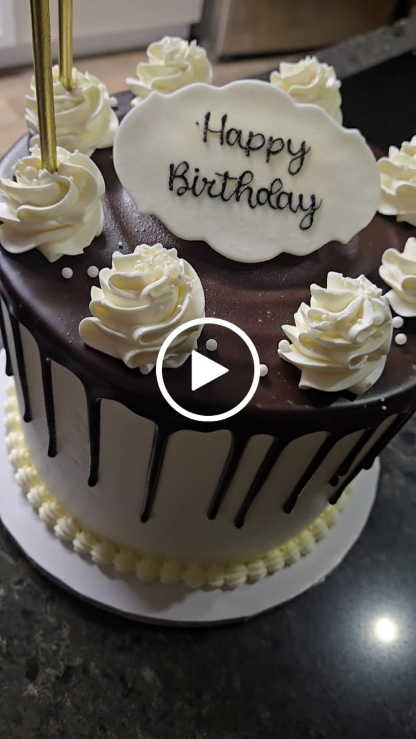 Customer video review of Tuxedo Celebration Cake