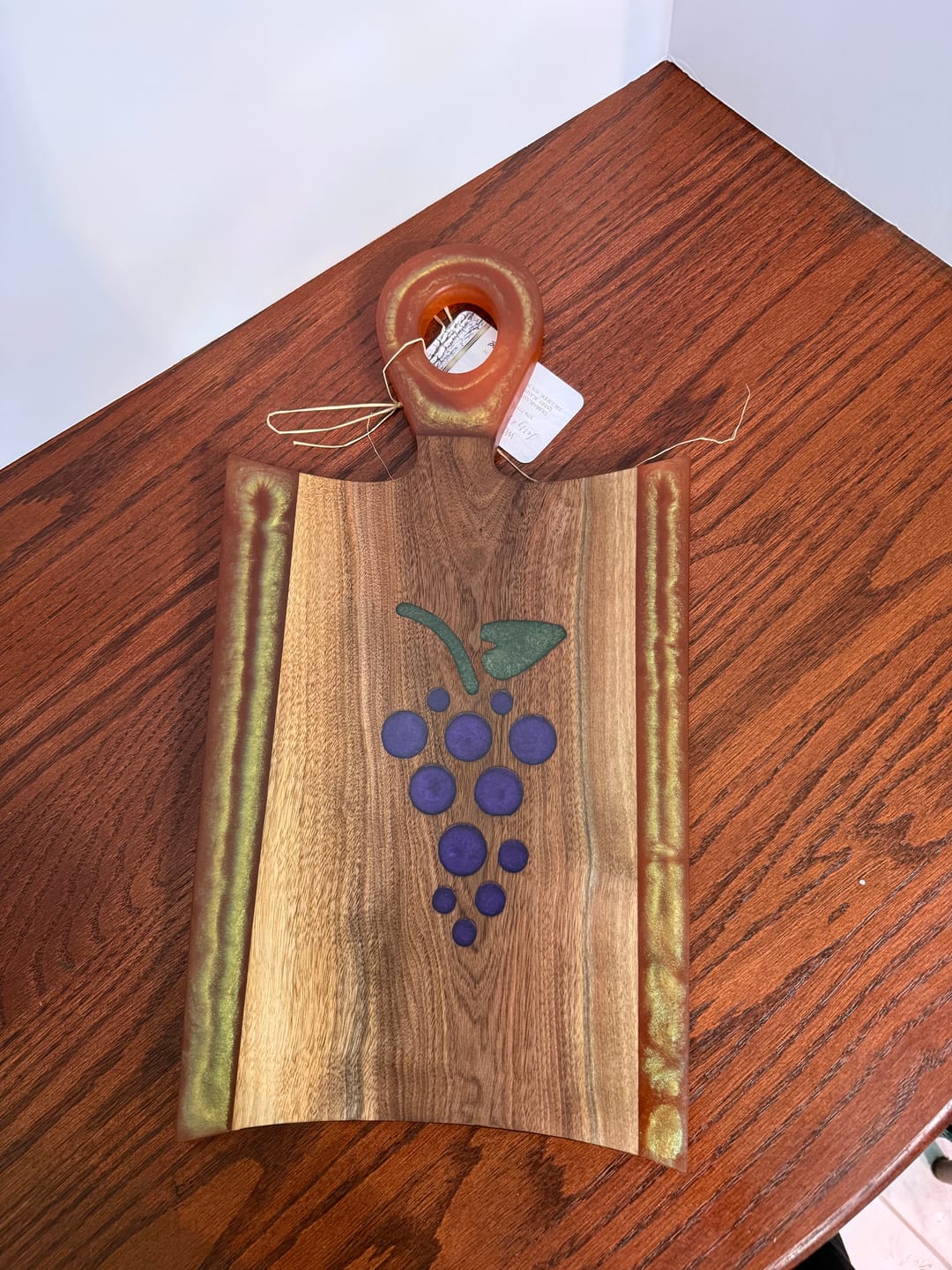 Customer photo review of 18x9.5x1" Flared Oval Handle Charcuterie Board Silicone Mold - Small Serving Board Mold