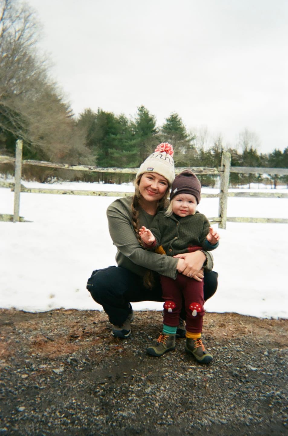 Customer photo review of Toadstool Knee Patch Joggers