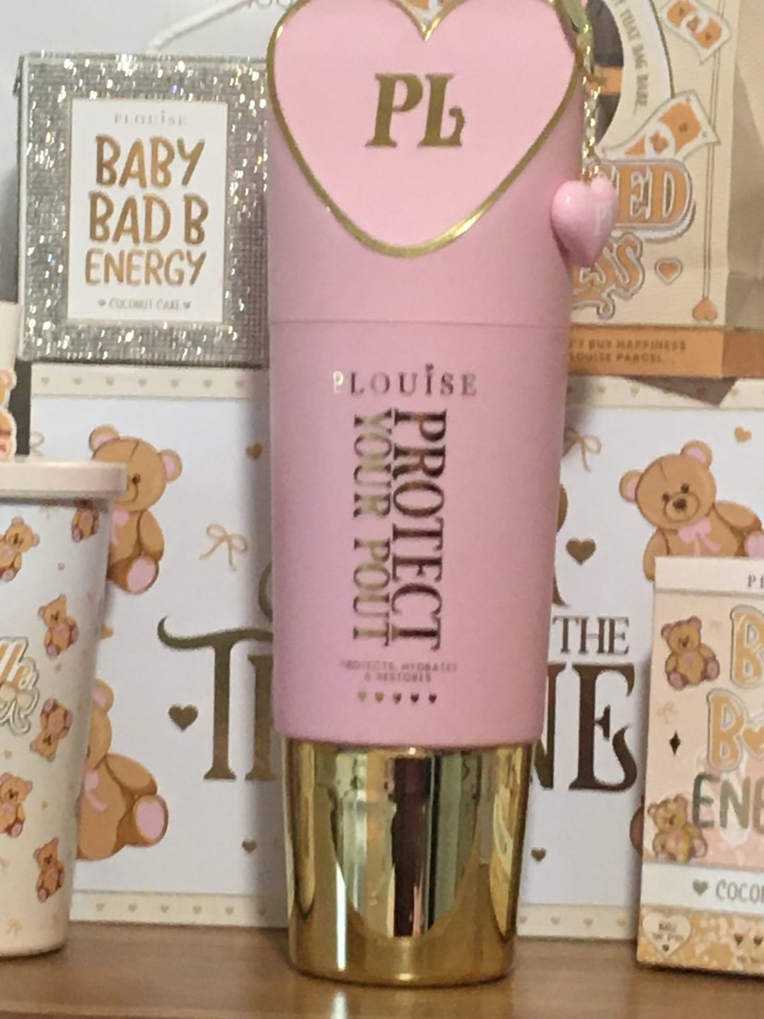 Customer photo review of Protect Your Pout Lip Conditioner XL Gift Set