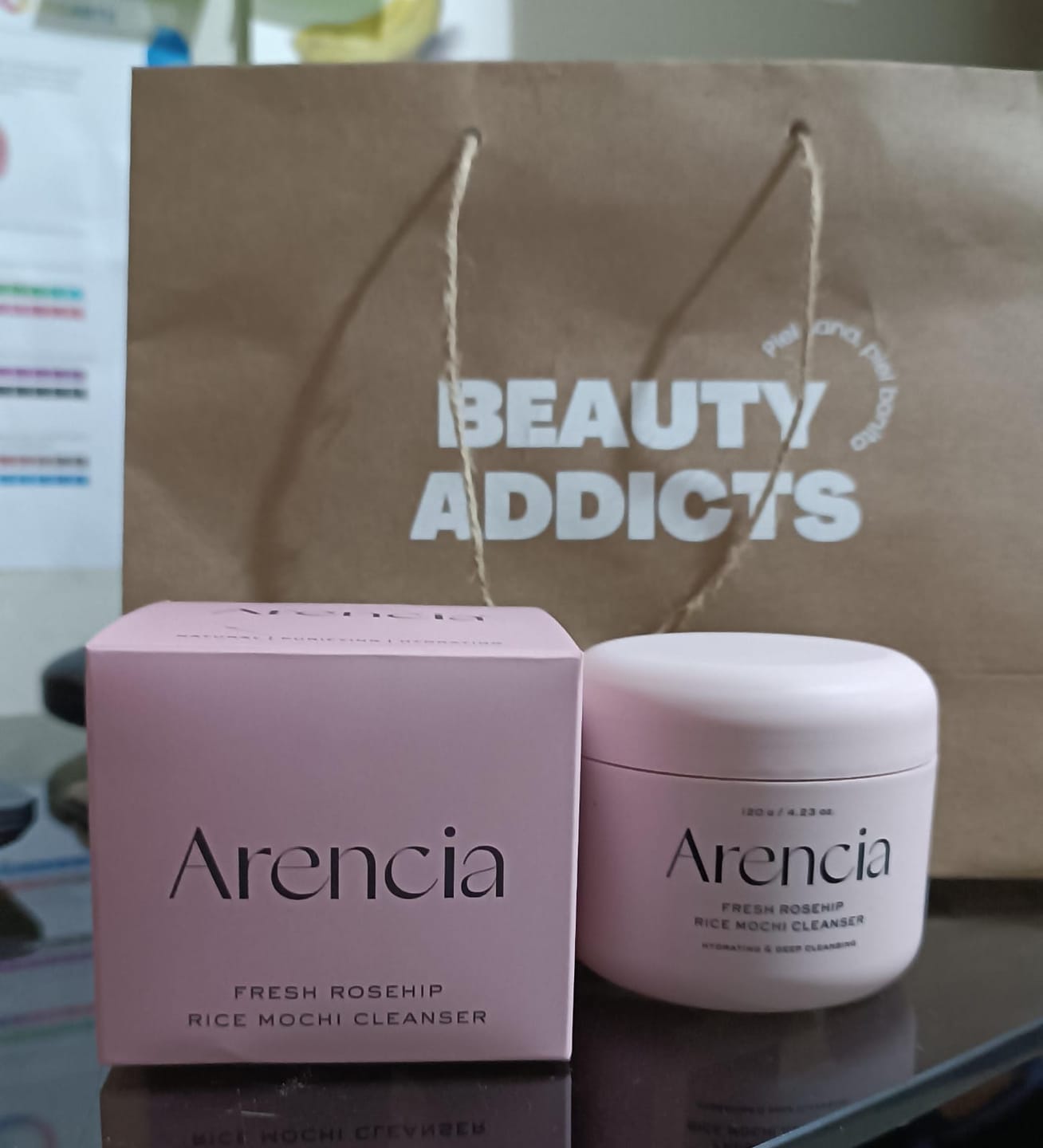 Customer photo review of Fresh Rosehip Rice Mochi Cleanser