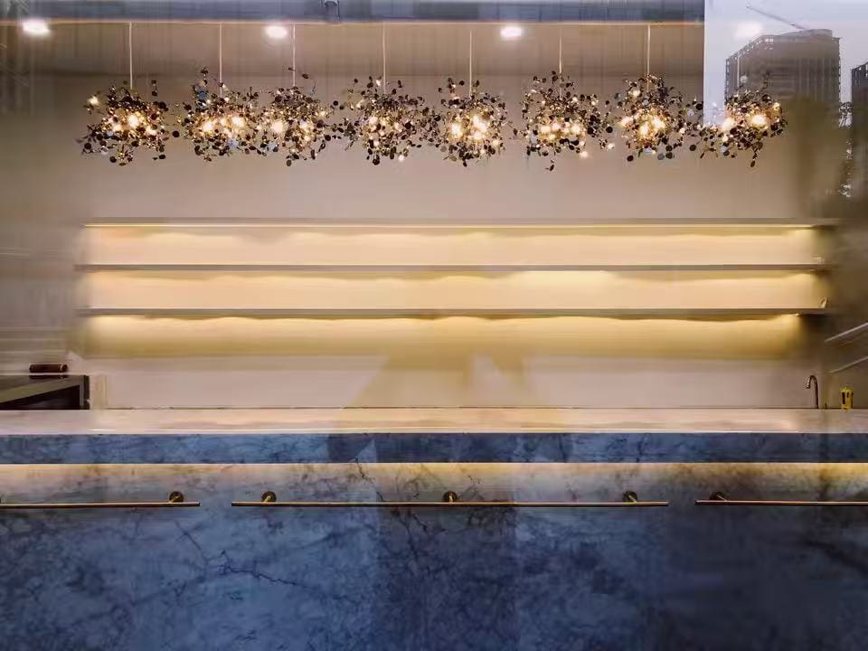 Customer photo review of WOMO Argent/Gold Cloud Multi Pendant Chandelier-WM2042