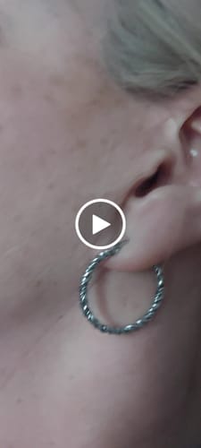 Customer video review of Curl Earrings