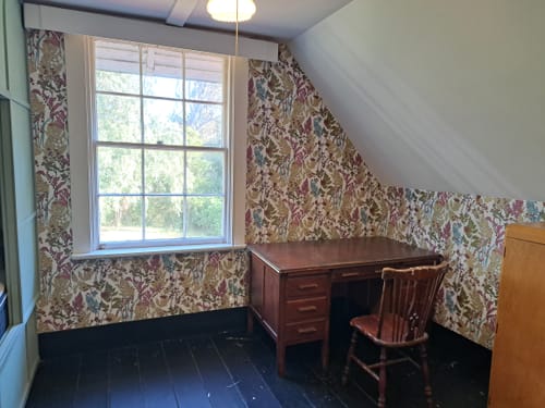 Customer photo review of Floral Wallpaper - Cream/Green