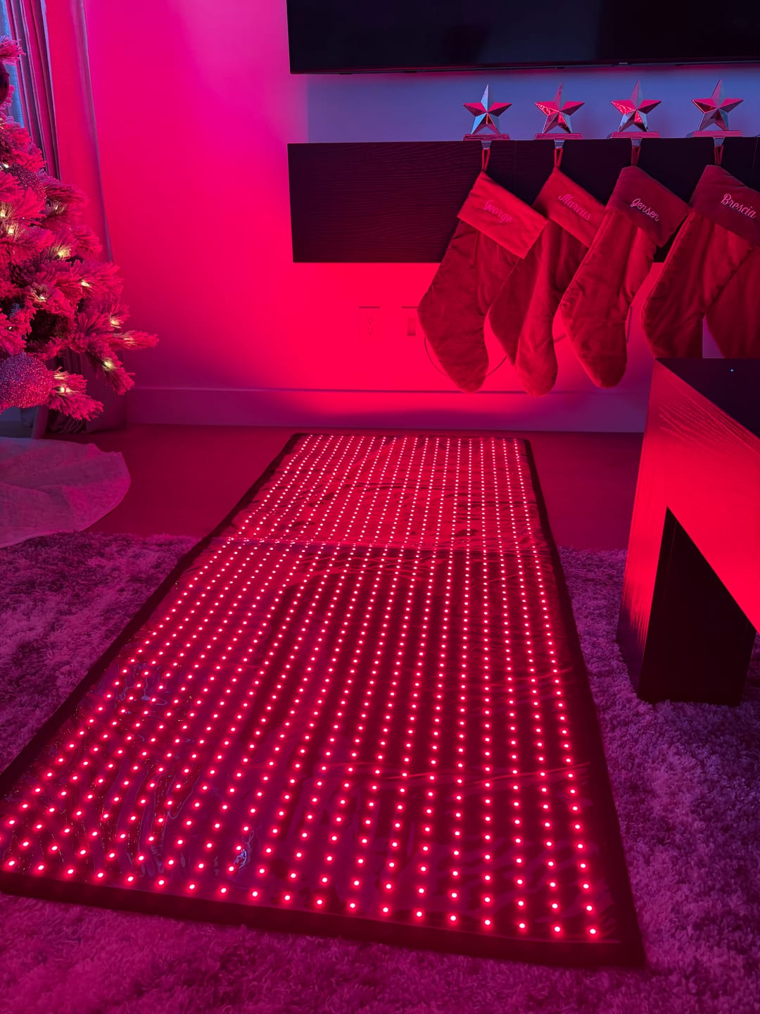 Customer photo review of Red Light Therapy Mat With Near-Infrared