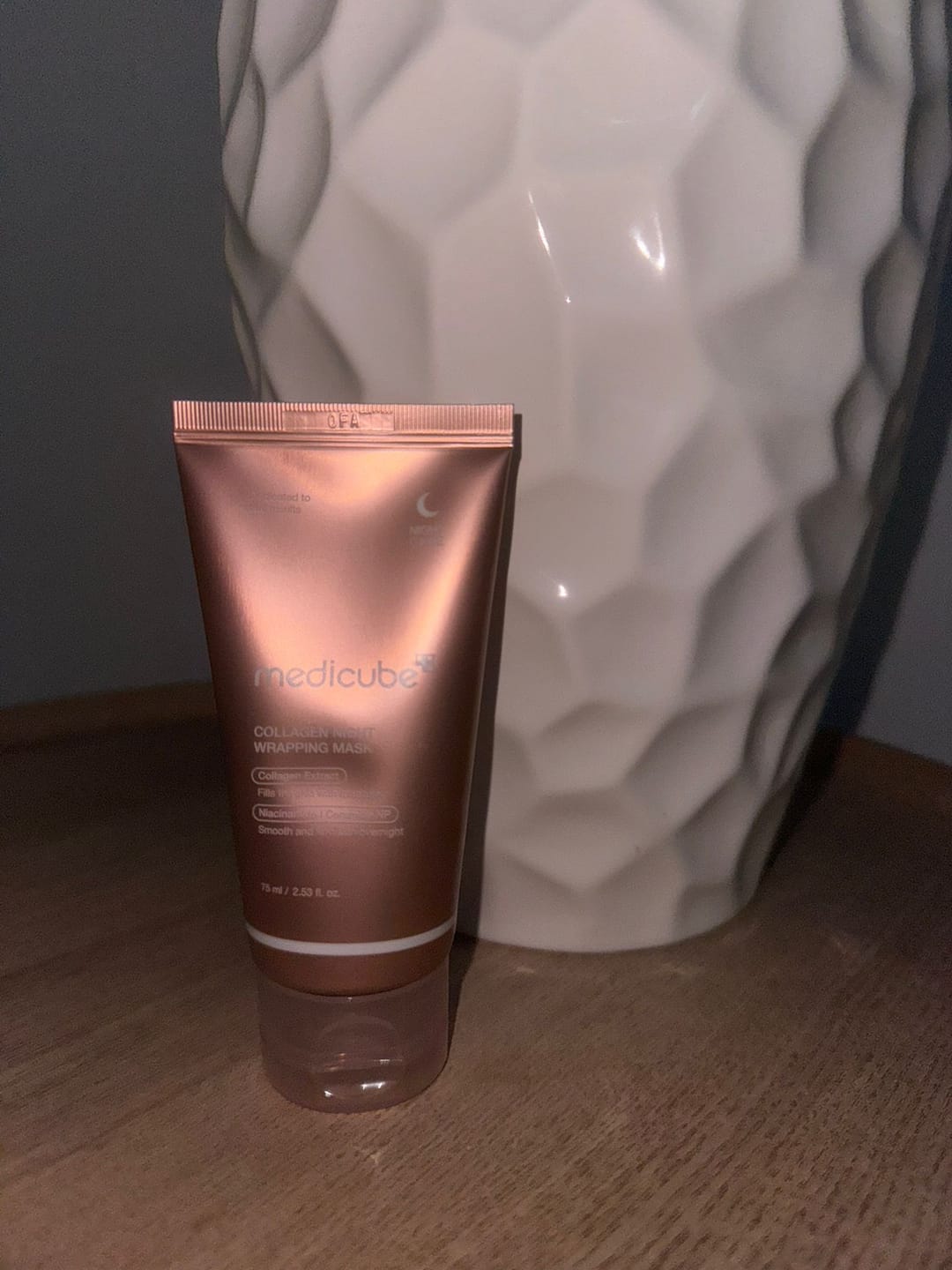 Customer photo review of Nostiprinoša nakts maska sejai Medicube Collagen Night Wrapping Mask