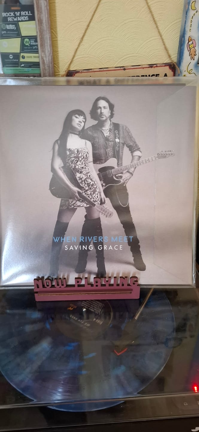 Customer photo review of SAVING GRACE ~ SILVER SPLATTER VINYL 50% OFF