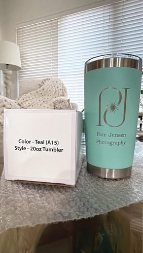 Customer photo review of (6 Pieces) Laser Engraved Tumbler | 20 oz