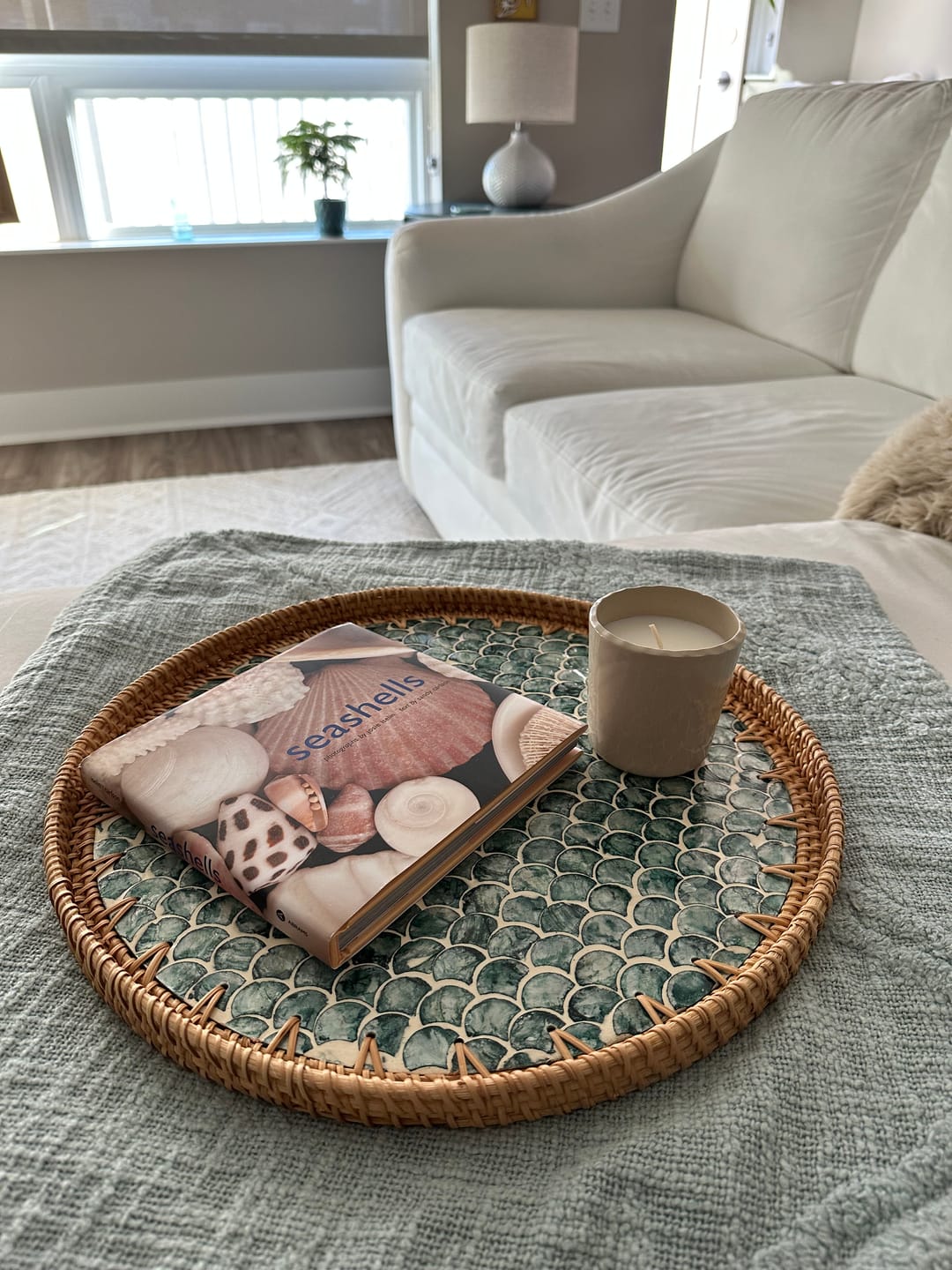 Customer photo review of Sirena Large Rattan Tray