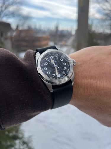 Customer photo review of Black Nylon Watch Strap