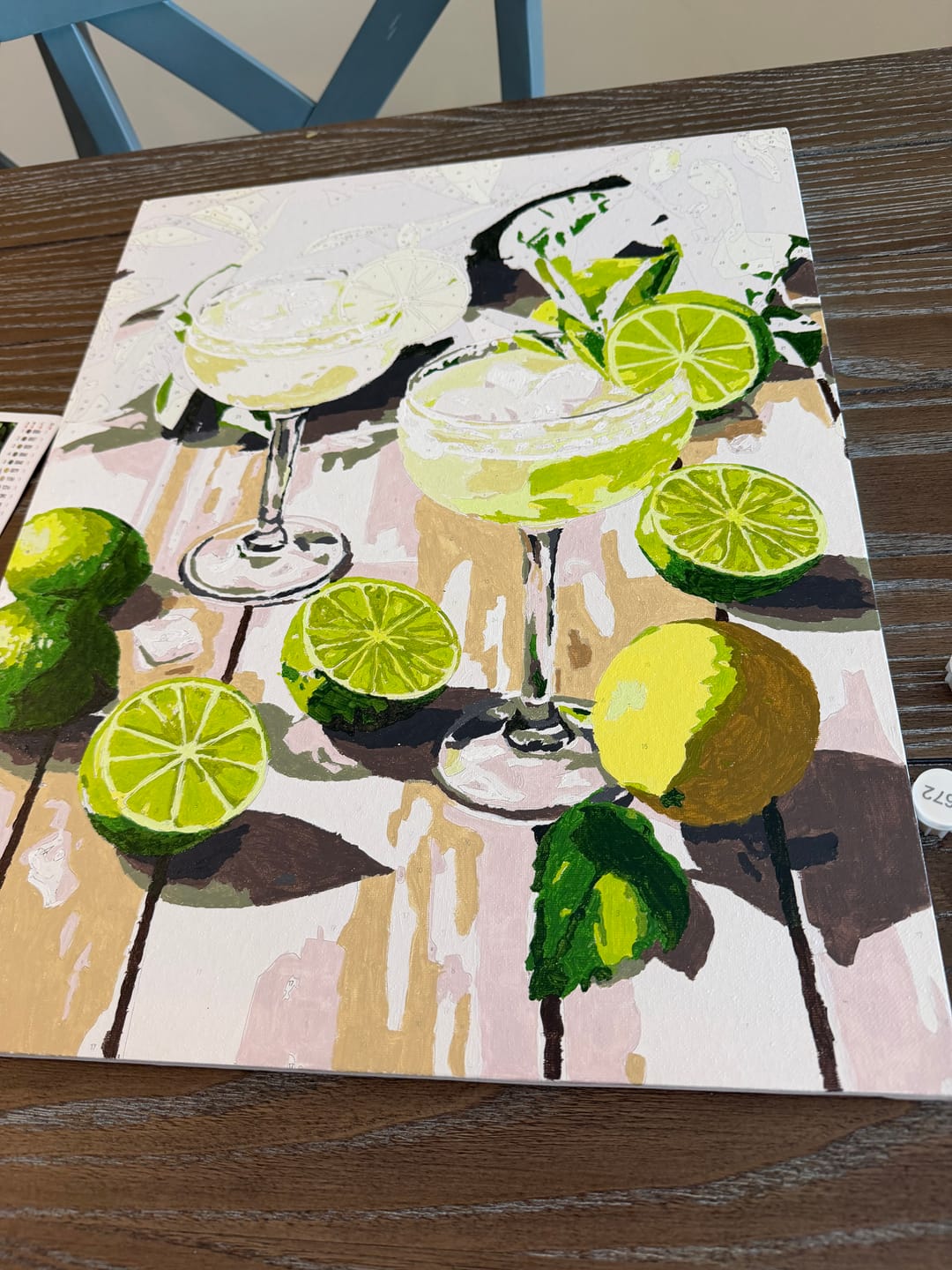 Customer photo review of Margarita cocktails | Paint by Numbers