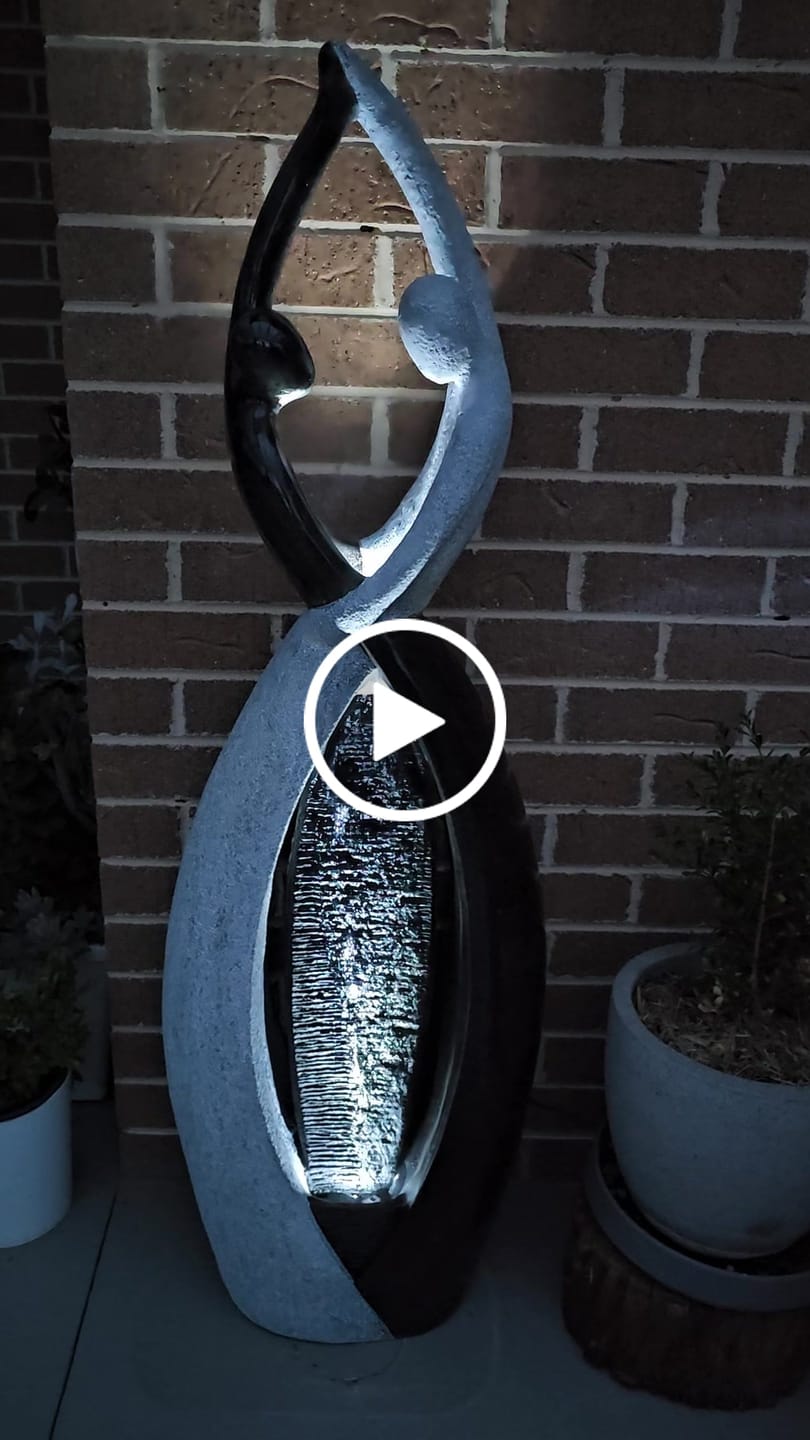 Customer video review of Harmony Dancers Tall Indoor & Outdoor Water Feature - 145cm
